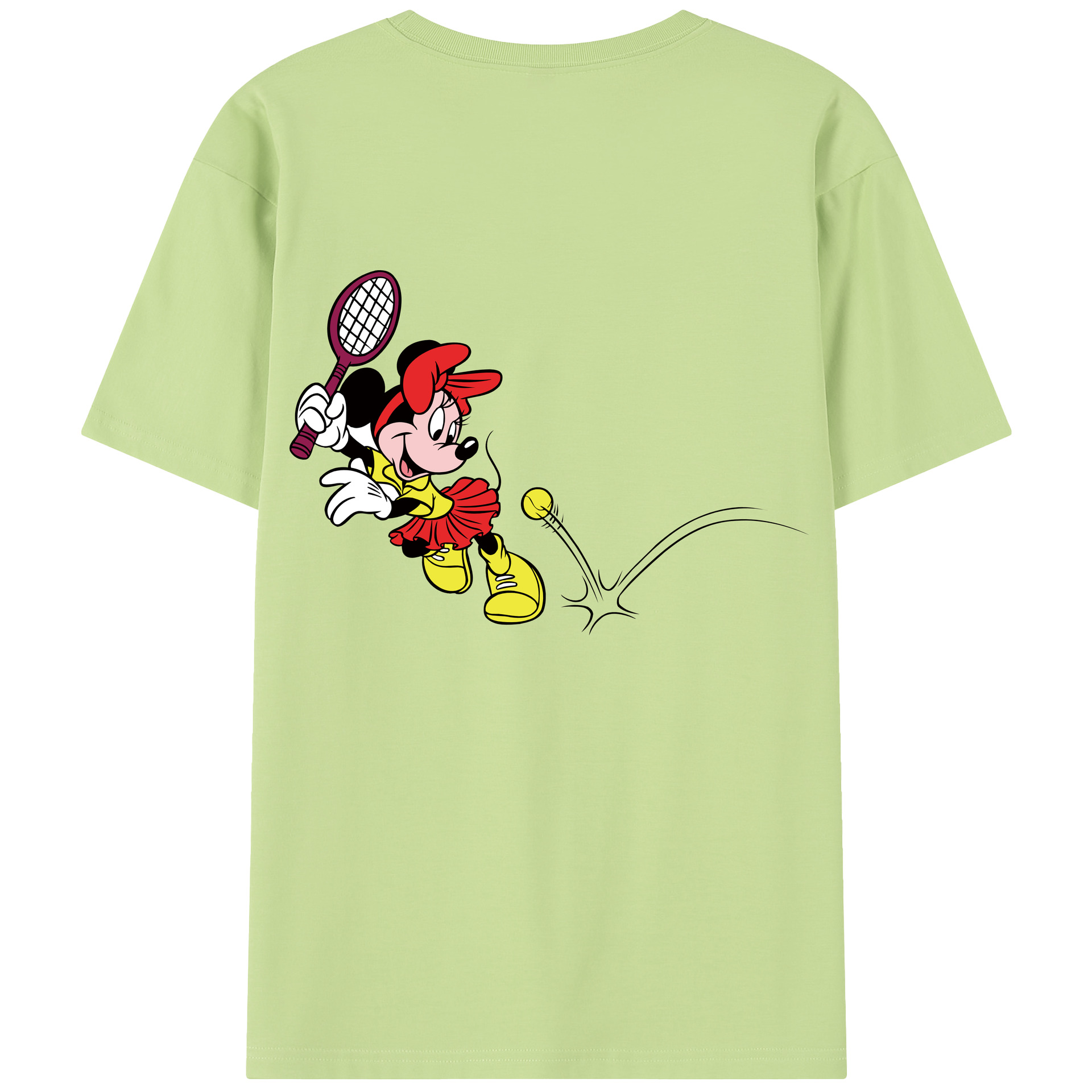 （画像用） ミッキーマウス Mickey Mouse 綿100％半袖Tシャツ（背面プリント）